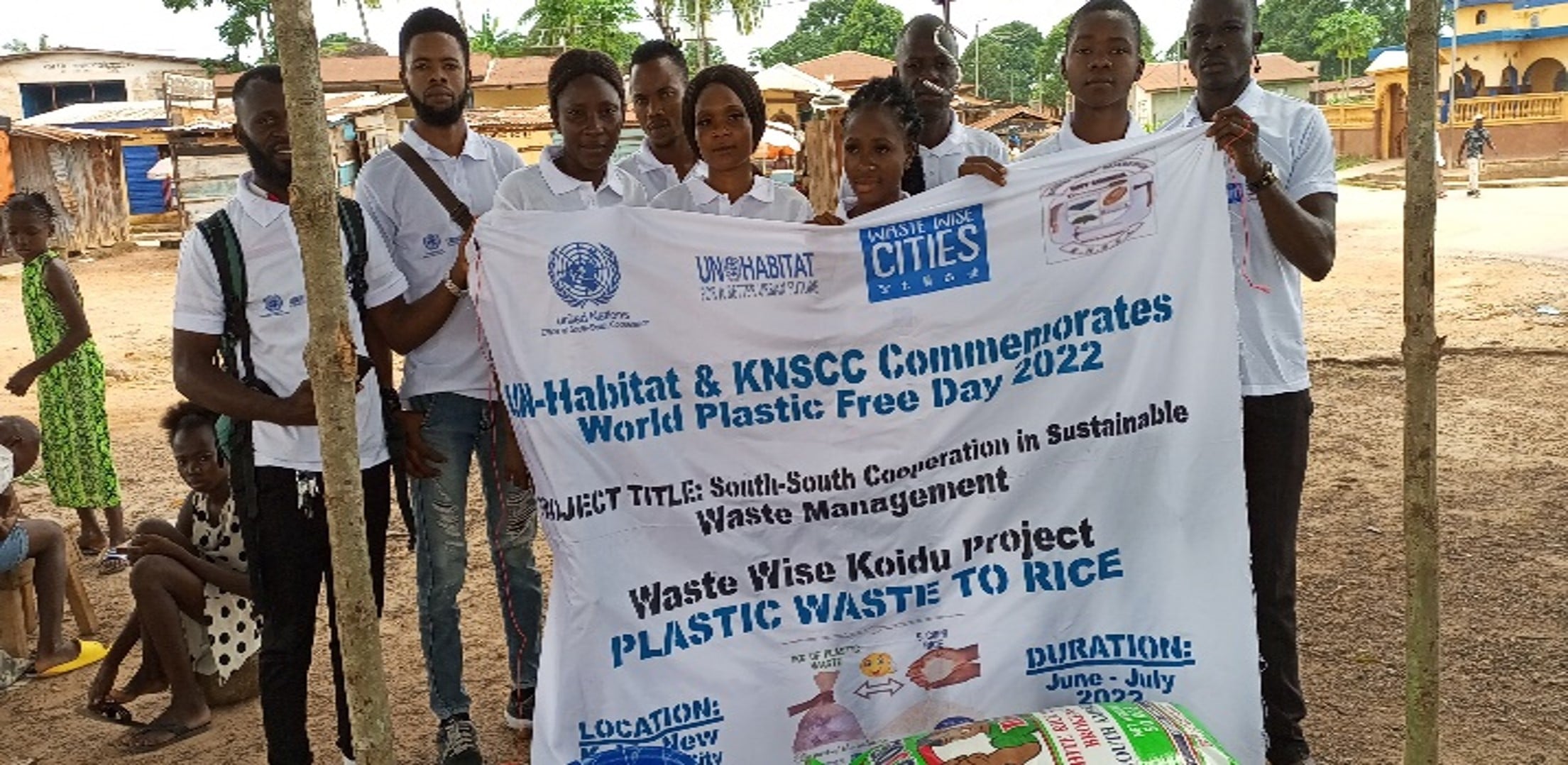 Plastic Wastes Exchange 4 Rice Campaign in Koidu, Sierra Leone 