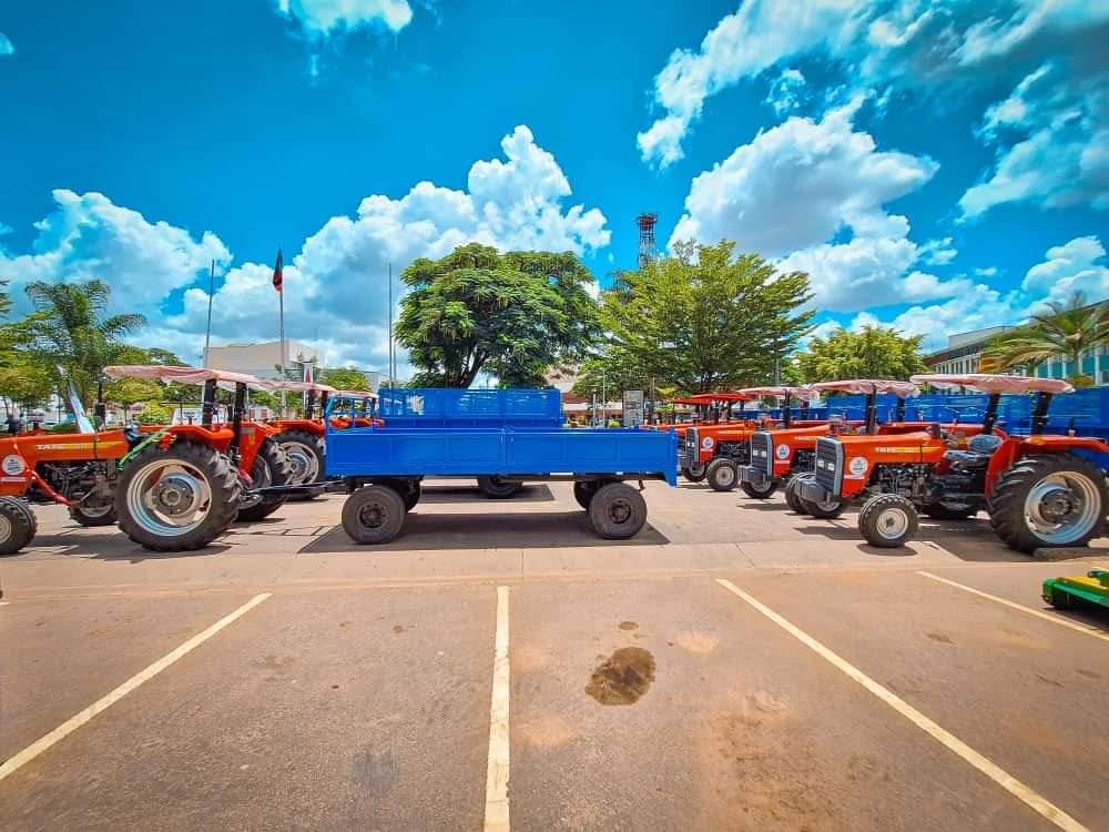 Tractors for garbage collection in Kitwe