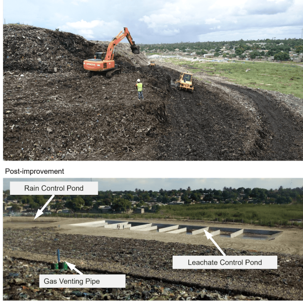 Model Project for Reducing Risk of Landfill Collapse using the Fukuoka Method,  Hulene Landfill, Maputo, Mozambique
